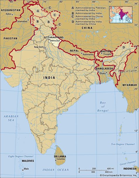 Map Of India Uttarakhand State Darsie Francesca
