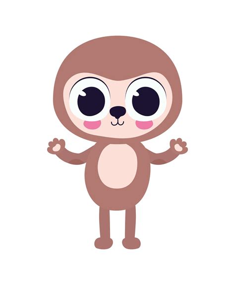 Cute Sloth On A White Background 2740333 Vector Art At Vecteezy
