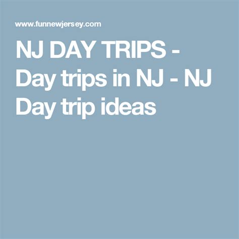 Nj Day Trips Day Trips In Nj Nj Day Trip Ideas Day Trips In Nj