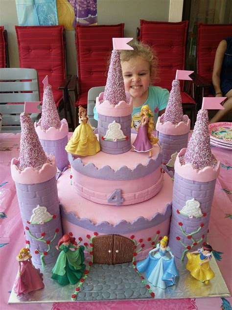 Disney Princess Castle Cake Princess Birthday Cake Disney Princess