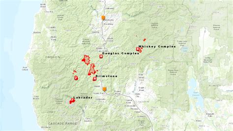Map Of Oregon Fires Burning Diane Josefina