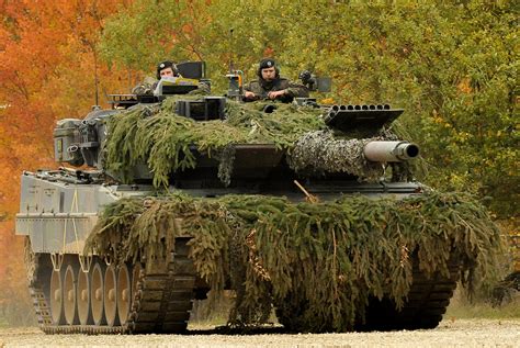 German Leopard 2a6 Of The 104th Panzer Battalion At The Joint