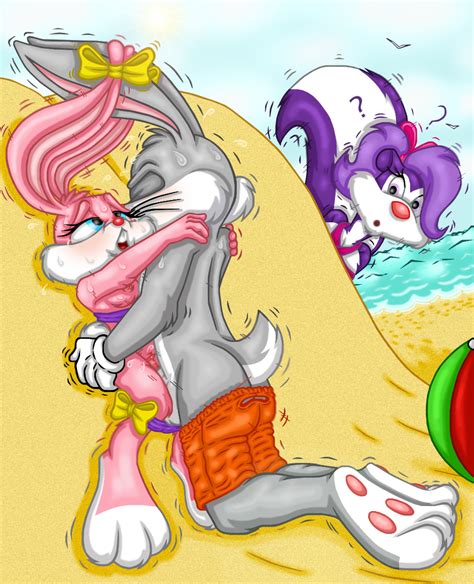 Rule 34 Anthro Babs Bunny Ball Beach Beach Ball Blue Eyes Bugs