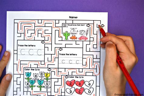 Alphabet Maze Worksheets A Z Frogs And Fairies