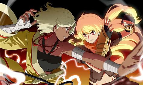 Hd Wallpaper Anime Rwby Yang Xiao Long People Adult Indoors Young Adult Wallpaper Flare