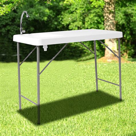 Foldable Portable Outdoor Tablesink Combination 4 Foot — Bar Products