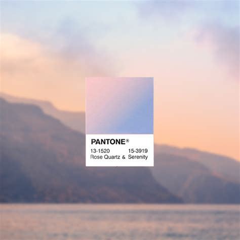 In many parts of the world, we. Pantone's 2016 Colors of the Year - Rose Quartz and Serenity