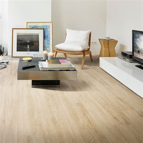 Natural White Oak Effect Premium Luxury Vinyl Click Flooring Sample
