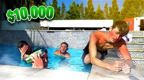 Last To Leave Hot Tub Wins 10000 Challenge Youtube