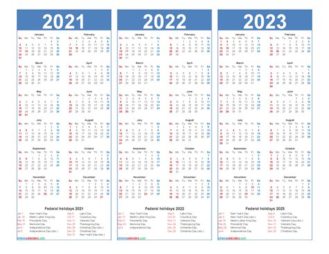 1 Page Printable 2023 Calendar Calendar Inspiration Design 2022 2023