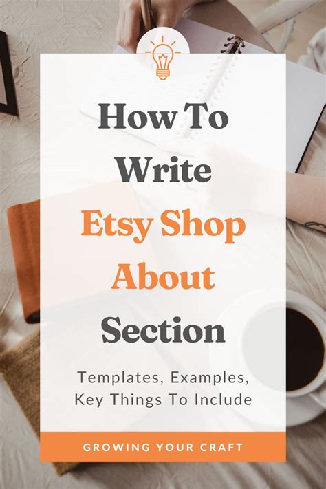 How To Write Etsy Shop About Section Templates Examples