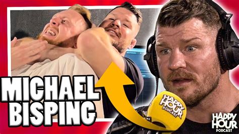 Ufc Champion Michael Bisping Puts Interviewer In Chokehold Youtube