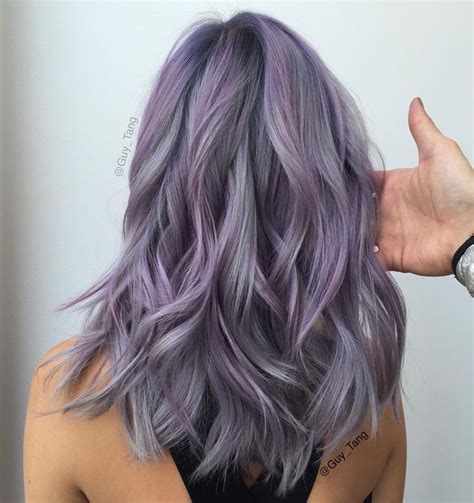 Purple Gray Hair Color Best At Home Semi Permanent Hair Color Check More At Frenzyhair