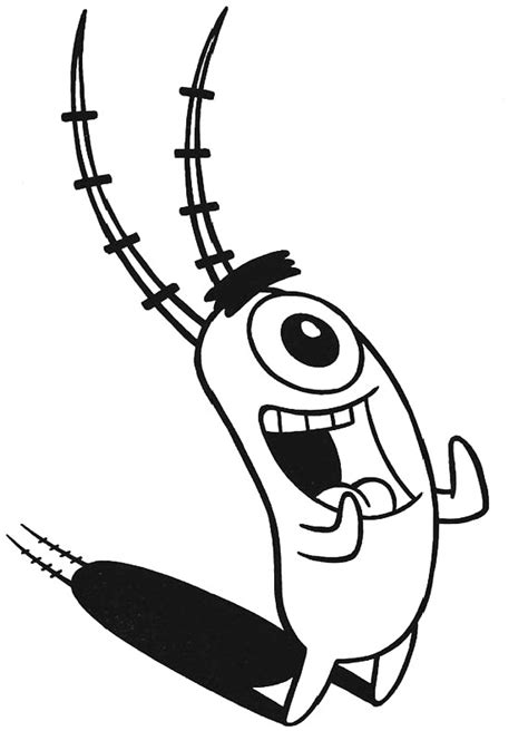 Plankton From Spongebob Coloring Pages