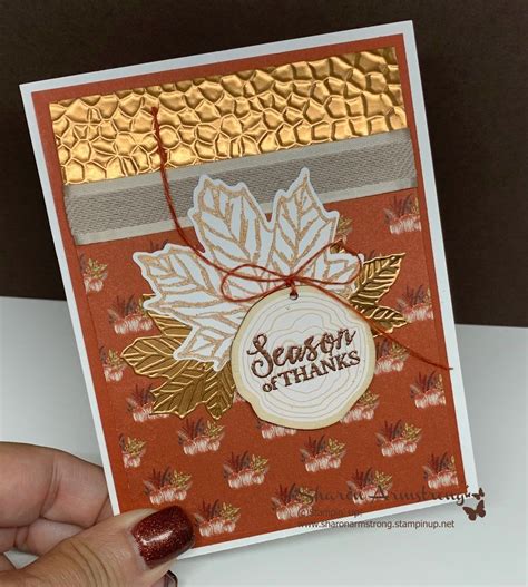 Autumn Greeting Card That Youll Fall In Love With Tx Stampin Sharon