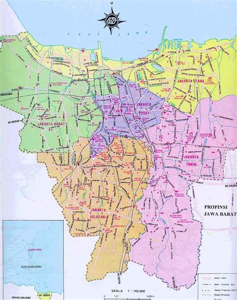 Map Of Jakarta - Free Printable Maps