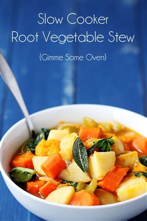 Slow Cooker Root Vegetable Stew Recipe Chefthisup