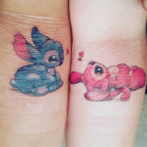 Cute Lilo And Stitch Matching Tattoos Venice Tattoo Art