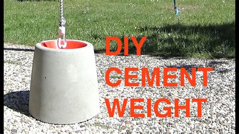 diy cement weight for double end bag setup - YouTube