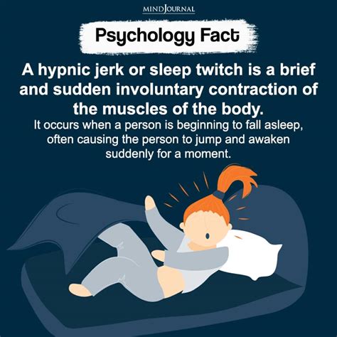 A Hypnic Jerk Or Sleep Twitch Psychology Facts