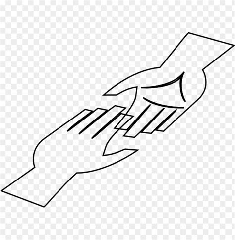 Helping Hand Clipart Black And White Helping Hand