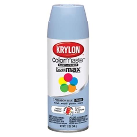 Krylon Colormaster Gloss Peekaboo Blue Spray Paint Leonard S Browne