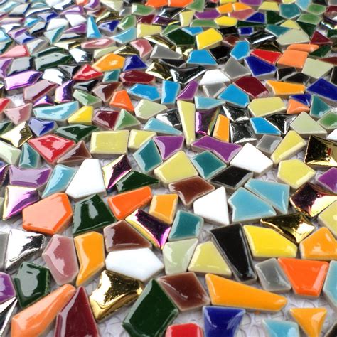 Buy Rainbow Colorful Ceramc Mosaic Irregular Shaped