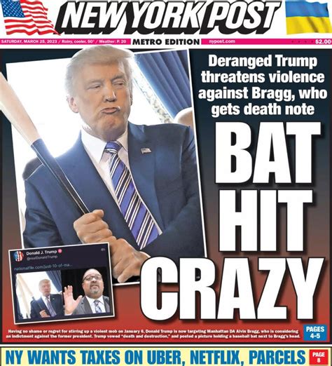 Rupert Murdoch Calls Trump ‘deranged’ And ‘bat Hit Crazy’ In Searing New York Post Editorial