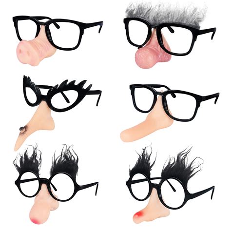 Buy Ocean Line Funny Disguise Glasses 6 Pairs Witches Clown Pig Nose