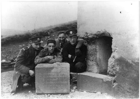 Newfoundland Rangers Removing The Cornerstone From Whitbourne Barracks