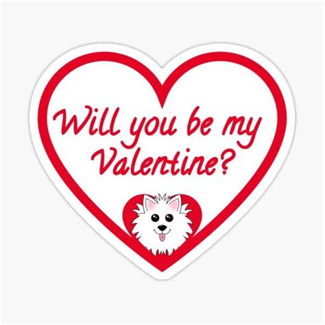 A Heart Shaped Sticker With The Words Will You Be My Valentine