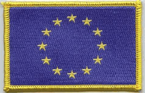 High Quality 35 X 25 Inch Rectangle European Union Flag Embroidered