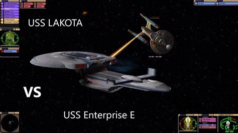 Uss Lakota Vs Uss Enterprise E Both Sides Star Trek Bridge