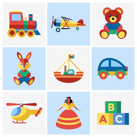 Toy Design Collection Vector Free Download