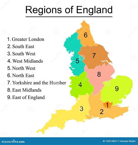 Sintético 91 Foto Mapa De Inglaterra Con Nombres Y Division Politica