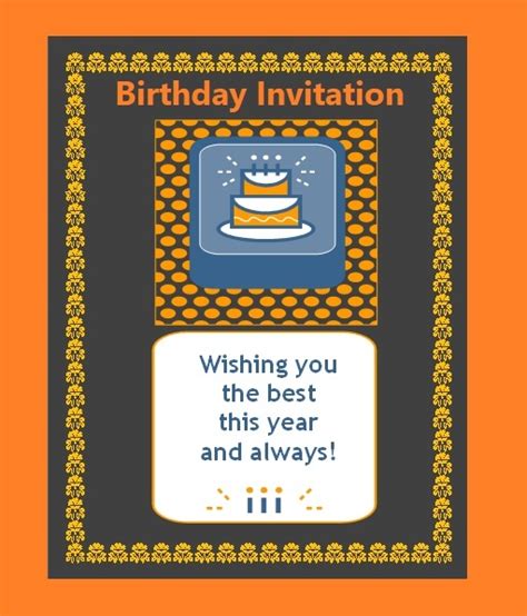 Birthday Invitation Templates Free Word Templates