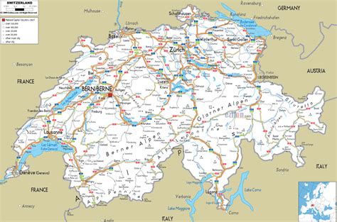 Maps Of Switzerland Map Library Maps Of The World