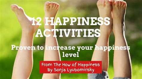 12 Happiness Activities To Increase Your Happiness Level Youtube