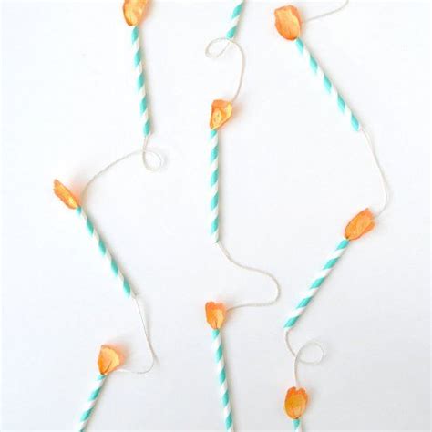 Use Paper Straws To Make This Simple Birthday Candle Garland Party