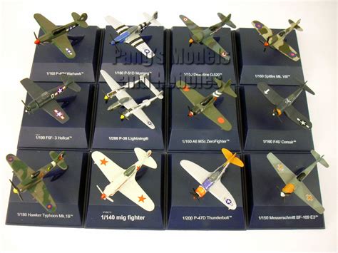 World War Ii Fighter Diecast Metal Collection 12 Airplanes By Newray