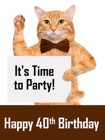 Here's some ideas for you. Funny Happy 40th Birthday Party Card | Birthday & Greeting Cards by Davia