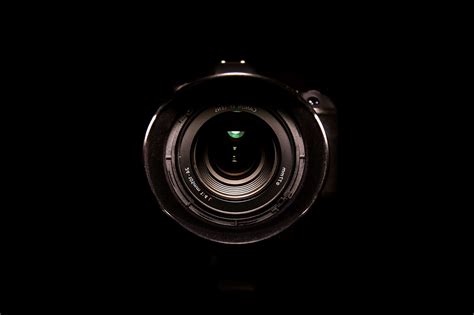 Black Camera Detail Black Dslr Experiment Focus Lens Light