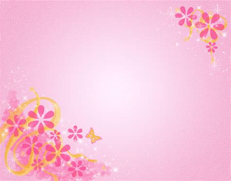 Pink Floral Frame Ppt Backgrounds Pink Floral Frame Ppt Photos Pink