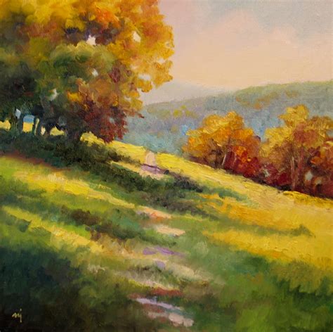 Nels Everyday Painting Hillside Fall Sold