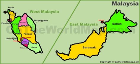 Malaysia States Map