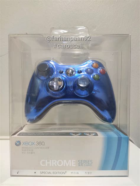 Xbox 360 Special Edition Chrome Series Wireless Controller Blue