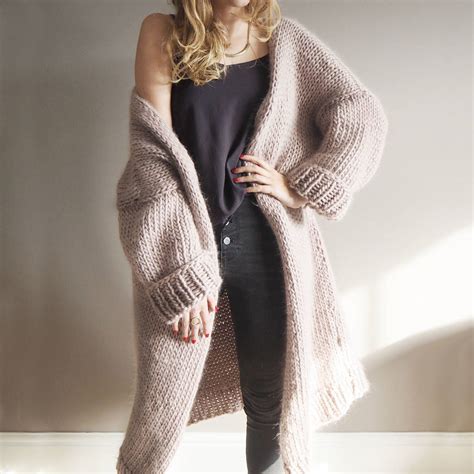 Dreamy Oversized Cardigan Knitting Kit By Lauren Aston Designs