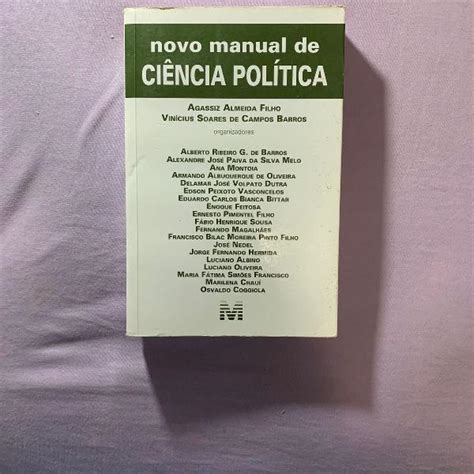 Livro Novo Manual De Ciência Política Em Caruaru Clasf Lazer