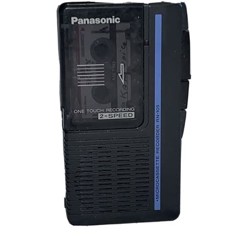 Panasonic Microcassette Recorder W Cassette 1 Touch Recording 2 Speed