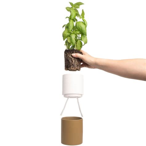 Self Watering 4 Stacked Herb Garden By Syndicate Ceramic Pots
